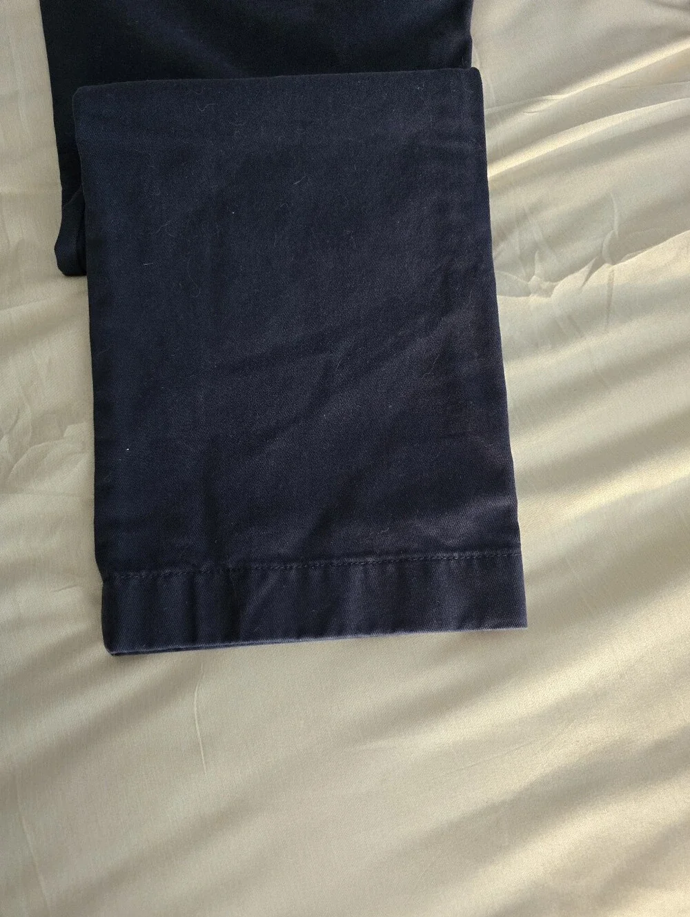 NWOT J CREW Broken-In Straight Chino Pants - Men's Cotton Casual Navy Blue 33x32